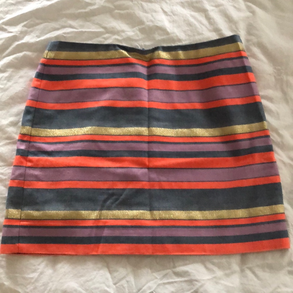 J.Crew Factory striped mini skirt